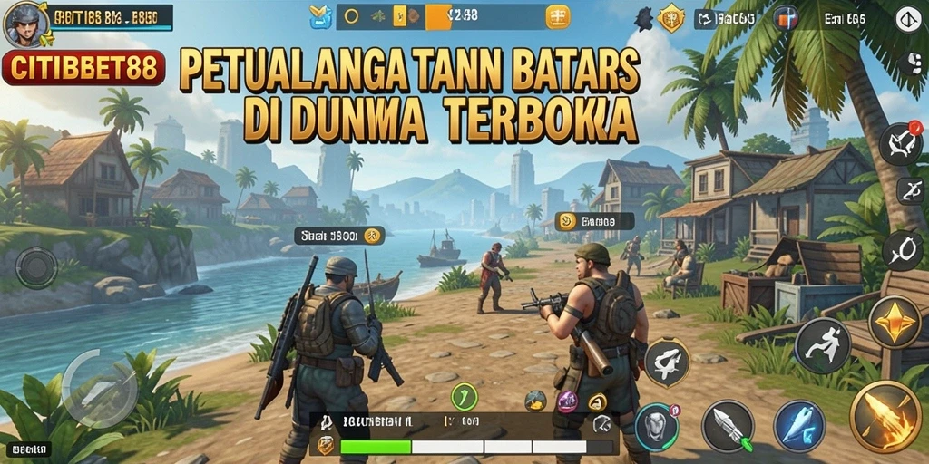 Gameplay CITIBET88 menampilkan eksplorasi dunia yang luas dan interaksi pemain.