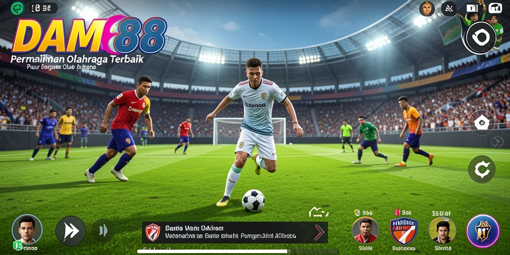 Tangkapan layar gameplay <strong>DAM88</strong> menampilkan aksi olahraga yang seru dan mendebarkan.