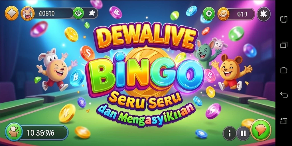 Screenshot gameplay DEWALIVE menampilkan keseruan permainan Bingo.