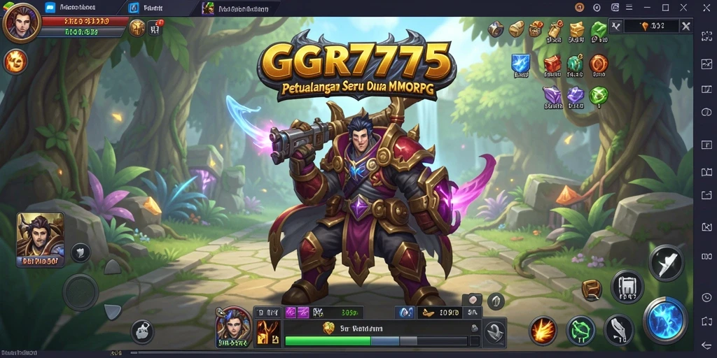 Tangkapan layar gameplay GGR7777 yang menampilkan aksi pertarungan menegangkan.
