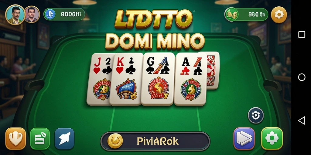 Screenshot LTDTOTO menampilkan aksi seru permainan Domino.