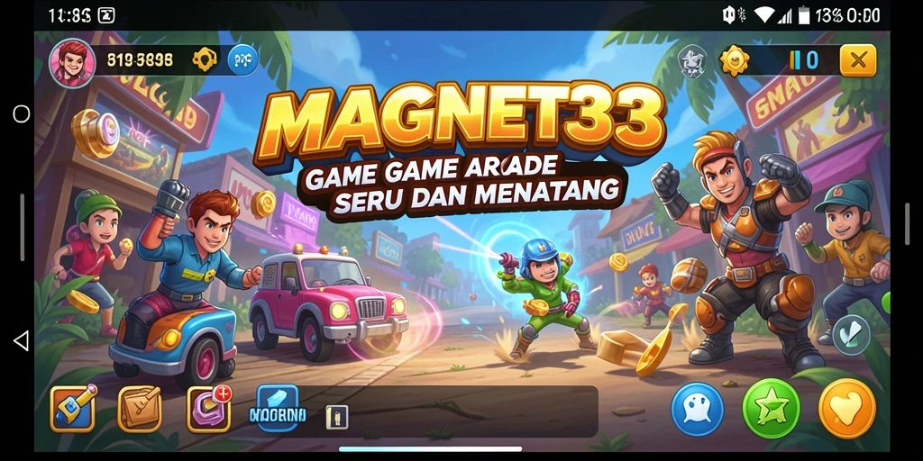 Tampilan gameplay seru dan menantang dari MAGNET33.