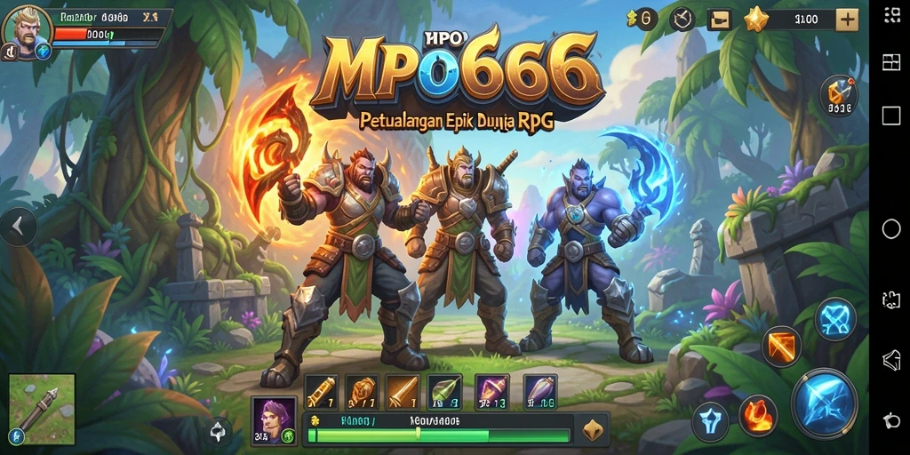 Tampilan luar biasa dari gameplay aksi RPG MPO666.