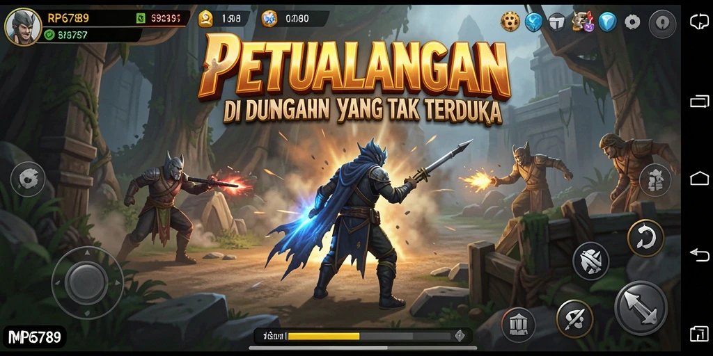 Screenshot gameplay RP6789 menunjukkan pemandangan menakjubkan dalam dunia petualangan.