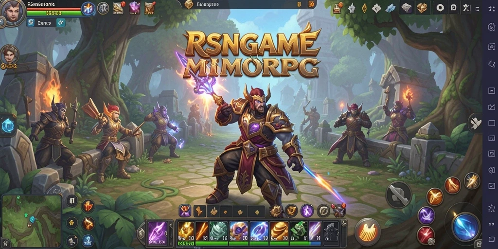 Tampilan gameplay seru dari RSNGAME di dunia MMORPG.